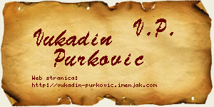 Vukadin Purković vizit kartica